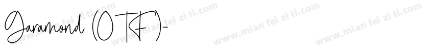 Garamond (OTF)字体转换